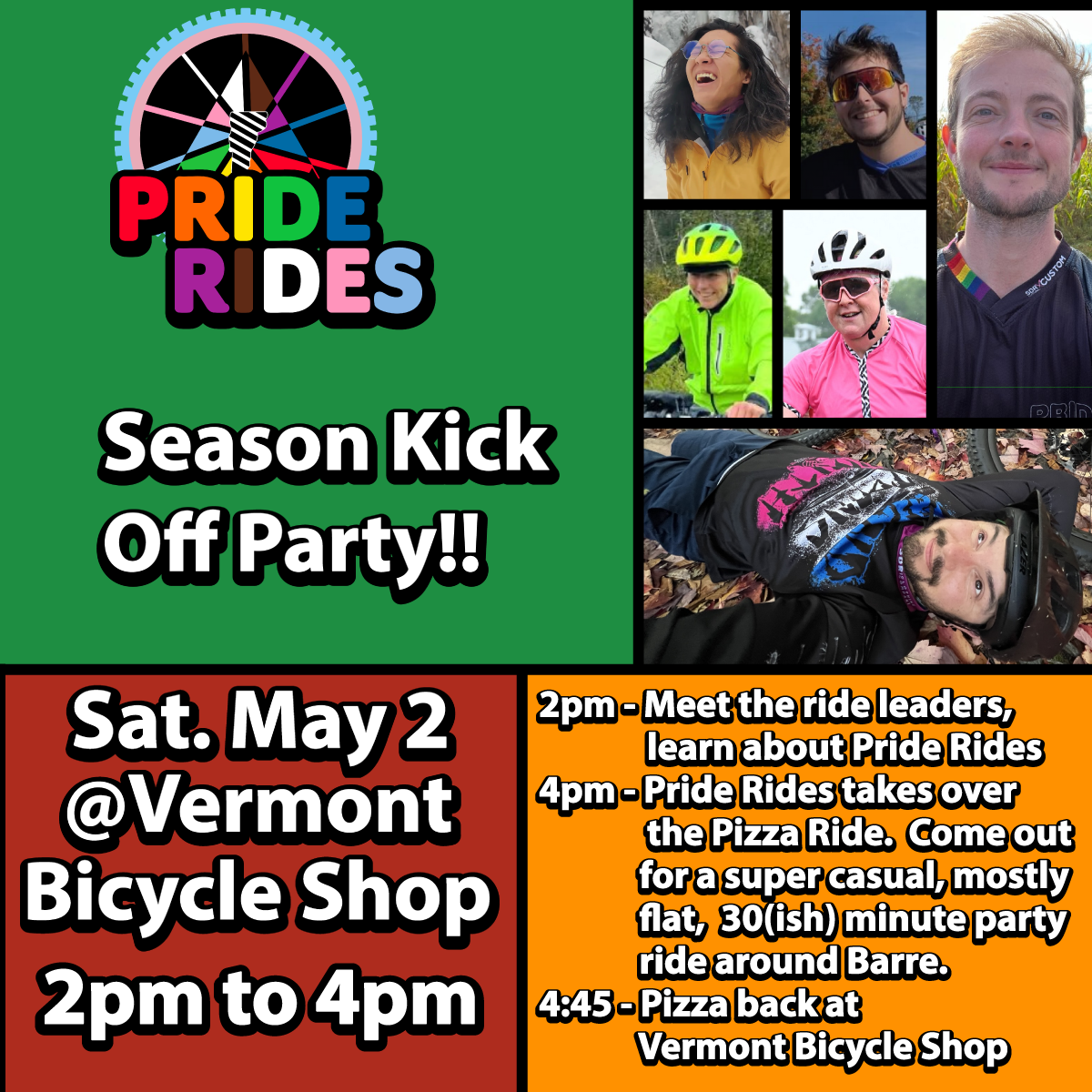 Pizza Ride Take Over and Pride Rides Season Kick Off Party