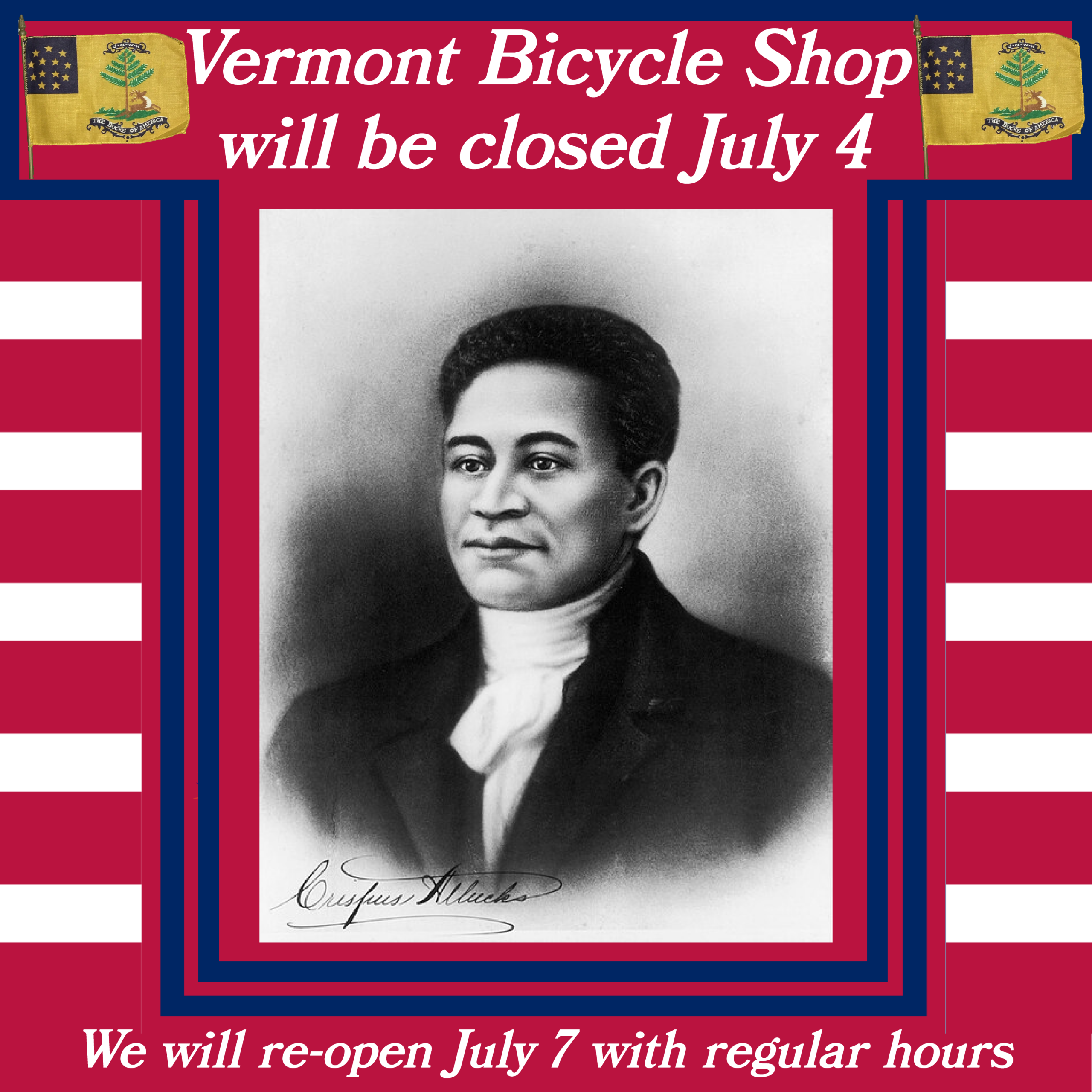 No Pizza Ride, VT Bikes Closed July 4