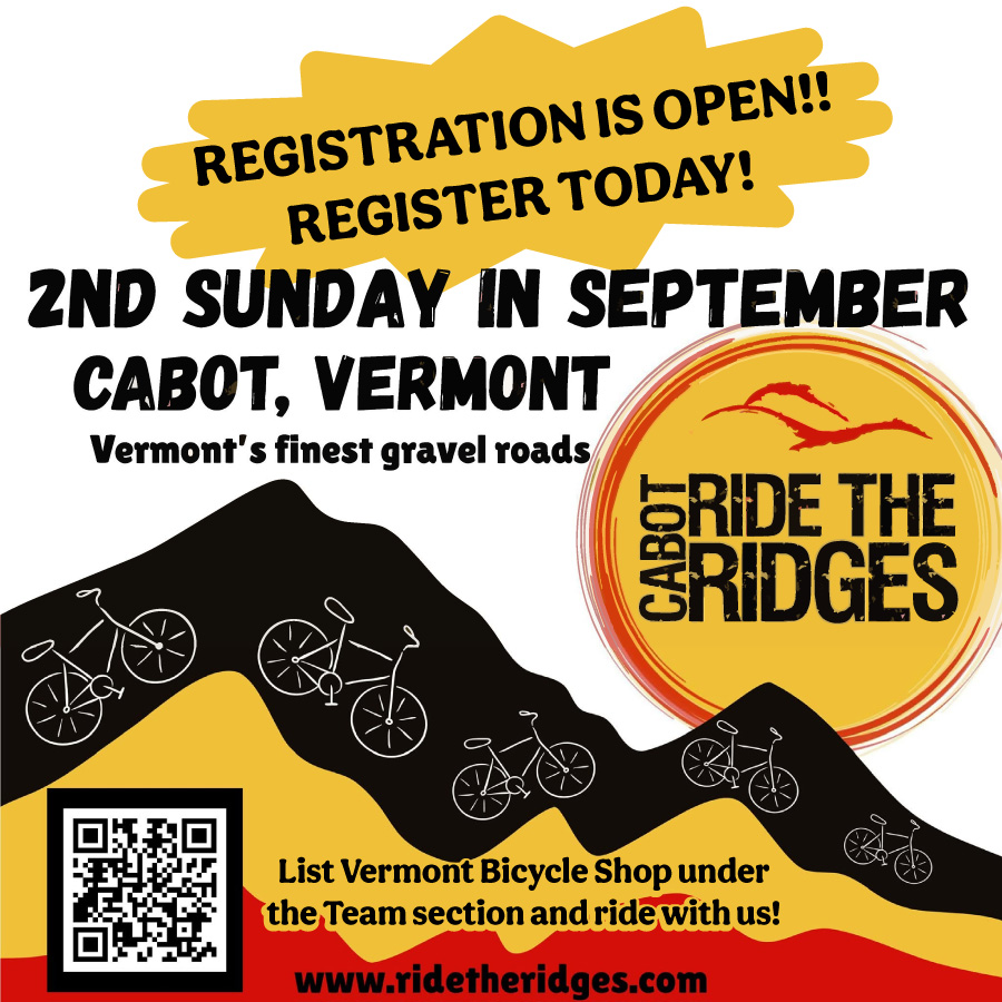 Cabot Ride the Ridges Registration!!